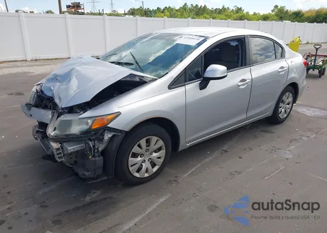 2012 Honda Civic Lx z USA, uszkodzony, nr VIN 19XFB2F56CE028187